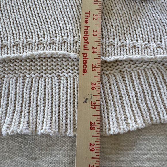 HIHO Tortola Chunky Knit Sweater Coastal High Low Cotton Blend XS - Picture 6 of 9